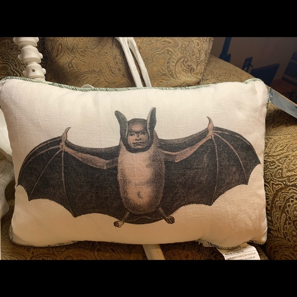 NWT SOLD OUT! John Derian Bat Nap Pillow - Picture 3 of 5